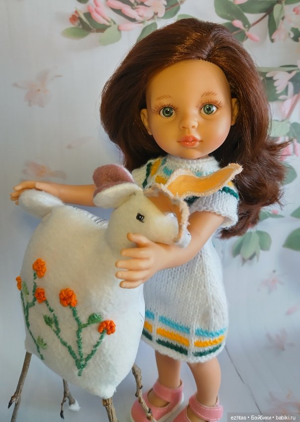 Вязаное платье в полосочку (фото 6)