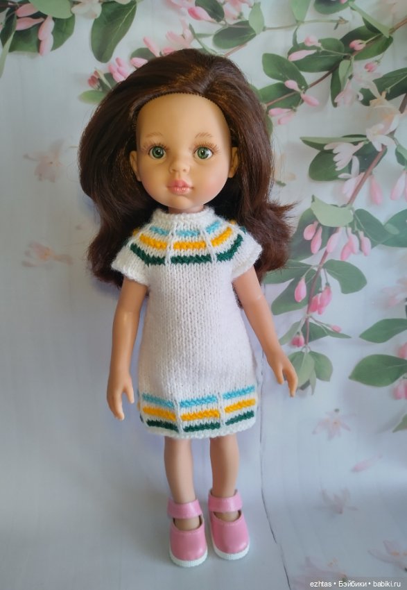 Вязаное платье в полосочку (фото 9)