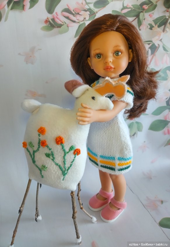 Вязаное платье в полосочку (фото 4)