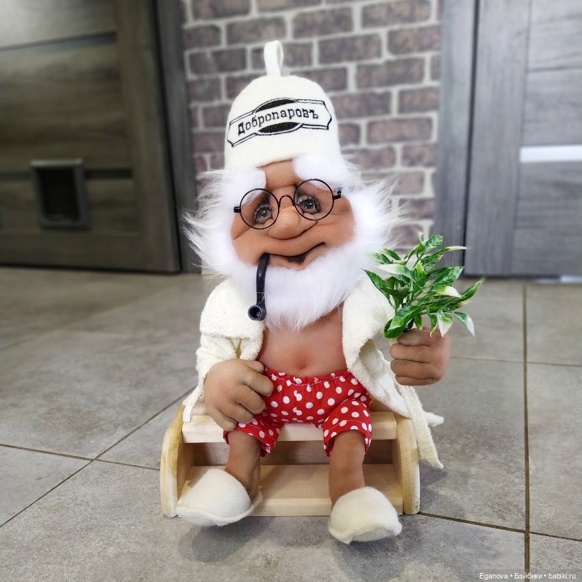 Банщик композиция — Куклы из капрона и чулочной техники: авторские игрушки