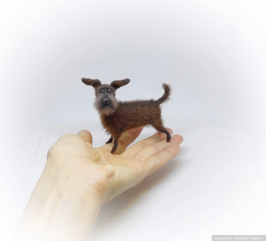 Пёс Бобик — Валяные игрушки из шерсти: сухое валяние (фото 5)