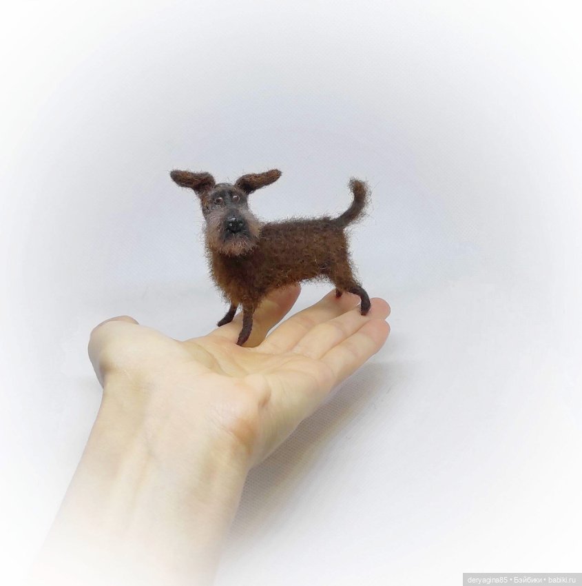 Пёс Бобик — Валяные игрушки из шерсти: сухое валяние (фото 7)