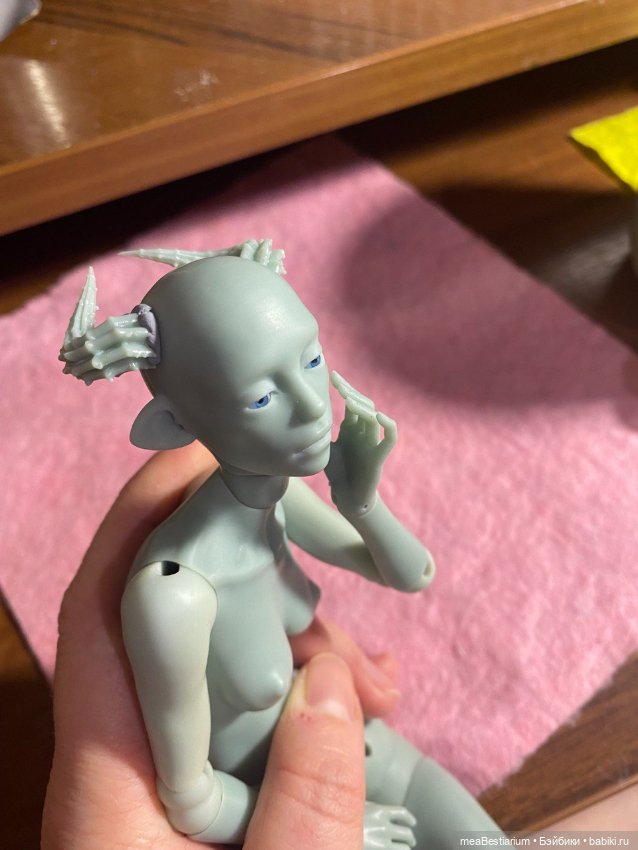 Эволюция моей "Химеры" — Авторские шарнирные куклы своими руками: лепка