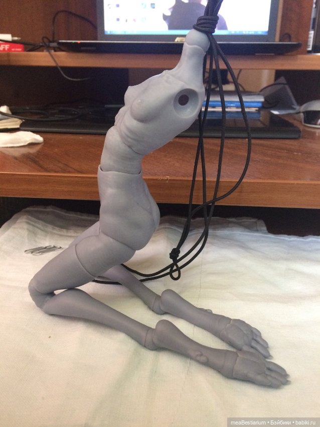 Эволюция моей "Химеры" — Авторские шарнирные куклы своими руками: лепка