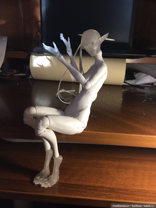 Эволюция моей "Химеры" — Авторские шарнирные куклы своими руками: лепка (фото 9)