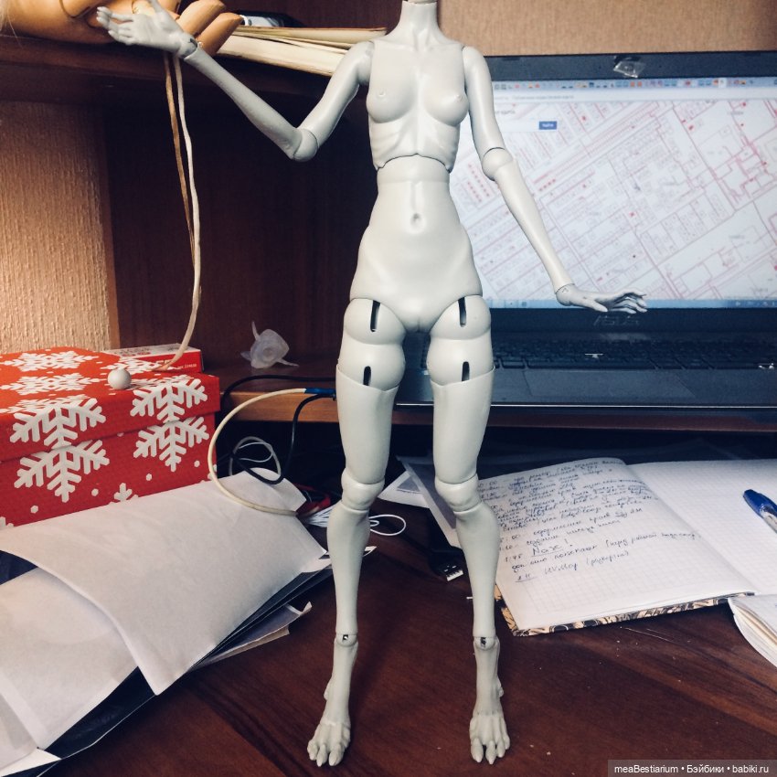 Эволюция моей "Химеры" — Авторские шарнирные куклы своими руками: лепка (фото 10)