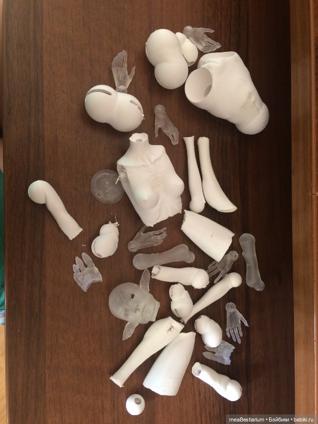 Эволюция моей "Химеры" — Авторские шарнирные куклы своими руками: лепка (фото 3)