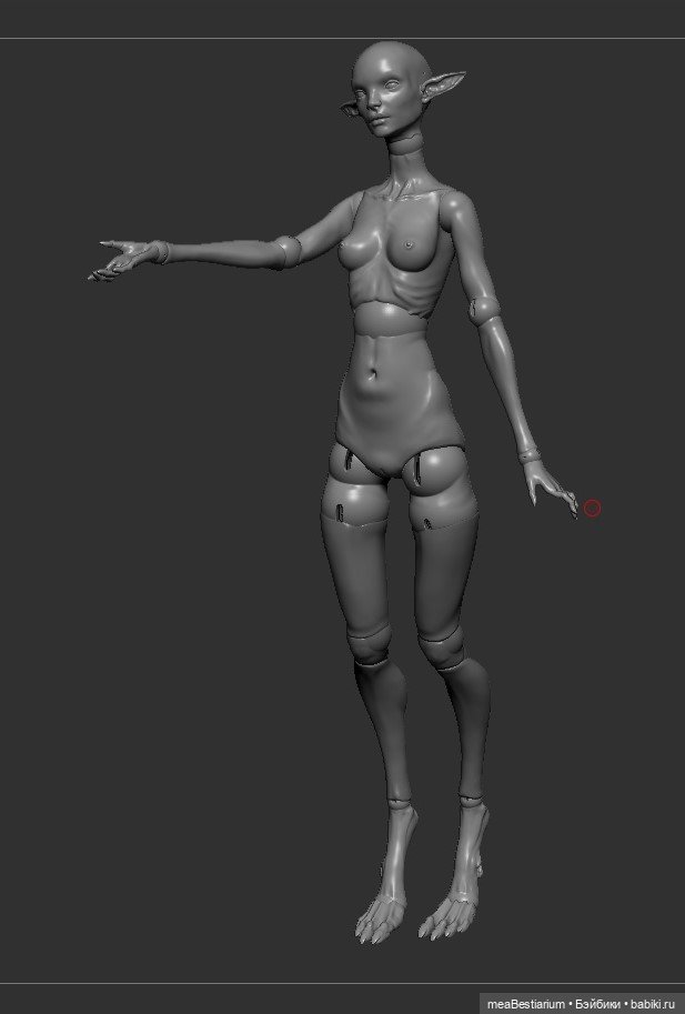 Эволюция моей "Химеры" — Авторские шарнирные куклы своими руками: лепка (фото 2)