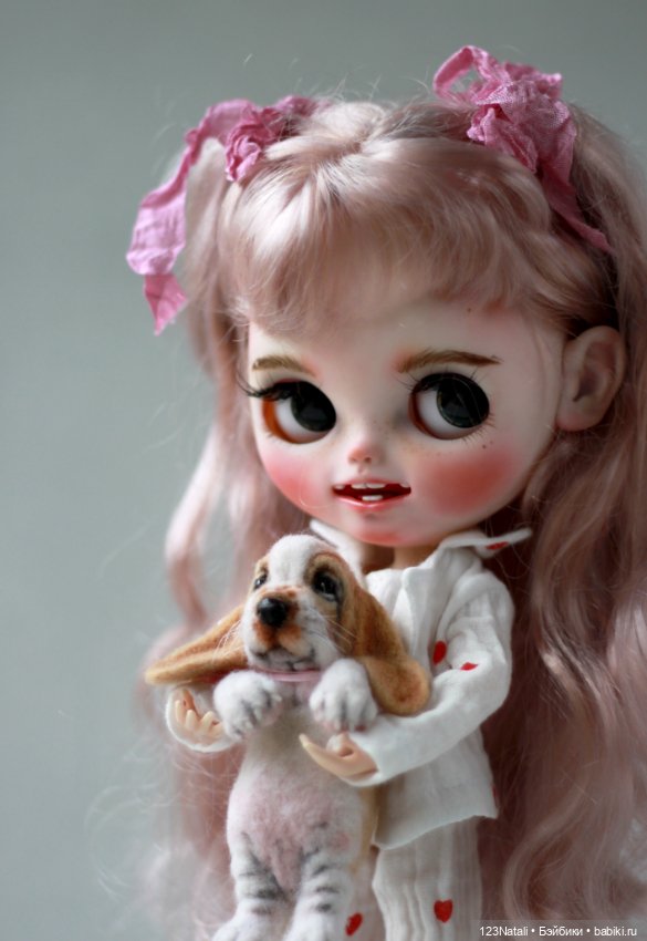 Девочка и щенок — ООАК и репейнт игровых кукол: Bratz