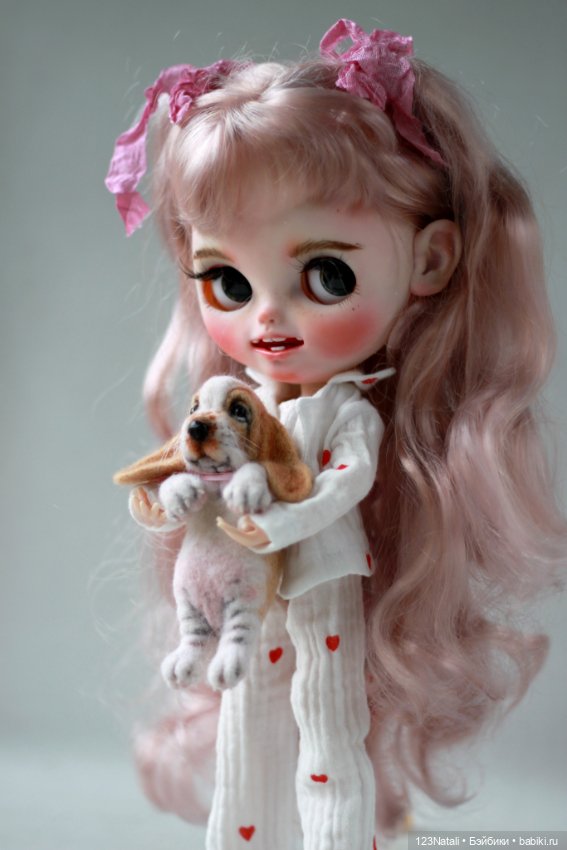 Девочка и щенок — ООАК и репейнт игровых кукол: Bratz (фото 3)