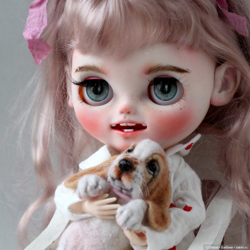 Девочка и щенок — ООАК и репейнт игровых кукол: Bratz (фото 7)