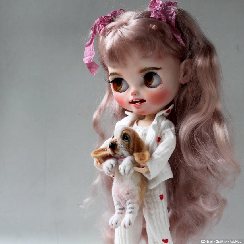 Девочка и щенок — ООАК и репейнт игровых кукол: Bratz (фото 5)