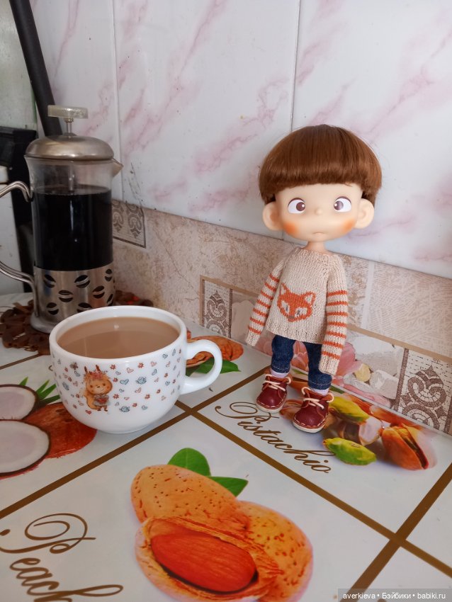 По кофейку — Куклы Pututu (Путуту): дизайнерский винил (фото 4)