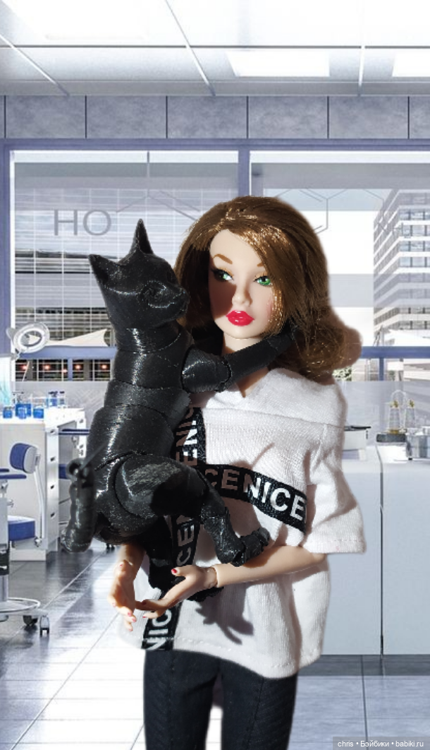 Кот ( Poppy Parker, Eugenia Integrity toys) (фото 4)