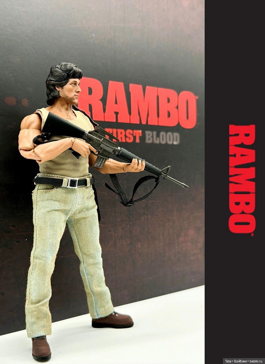 Фигурка Рэмбо в масштабе 1/12 от Hiya Toys