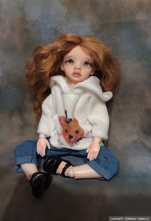 Две девочки — Лепка авторских кукол: полимерная глина (фото 8)
