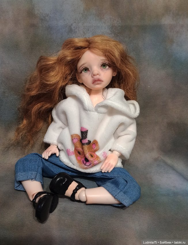 Две девочки — Лепка авторских кукол: полимерная глина (фото 7)