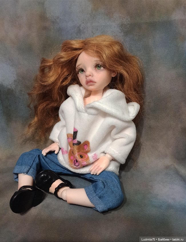 Две девочки — Лепка авторских кукол: полимерная глина (фото 6)