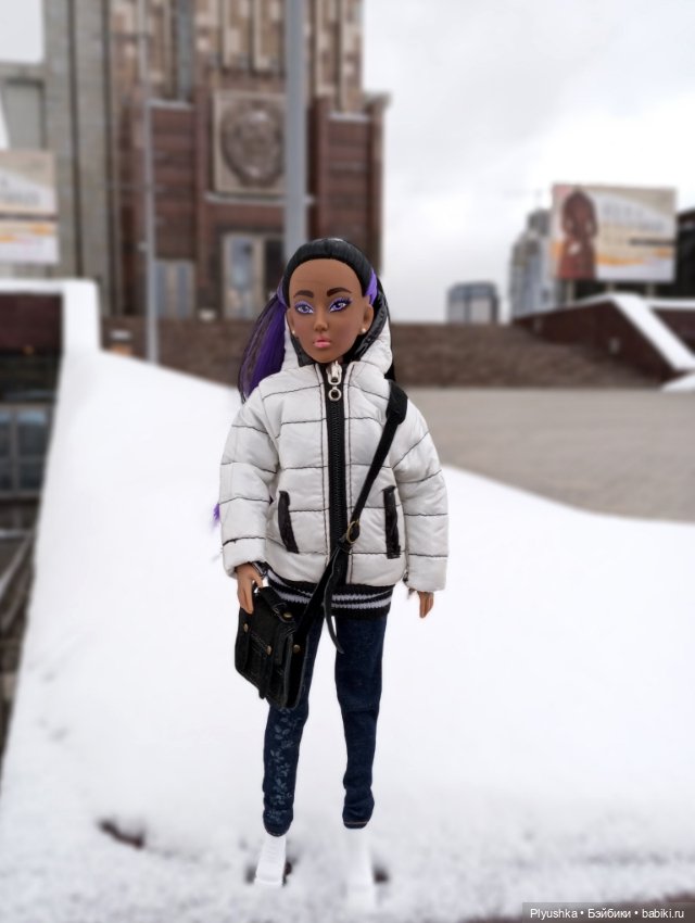 Зимняя прогулка Мириам & Рабочий и колхозница (фото 7)