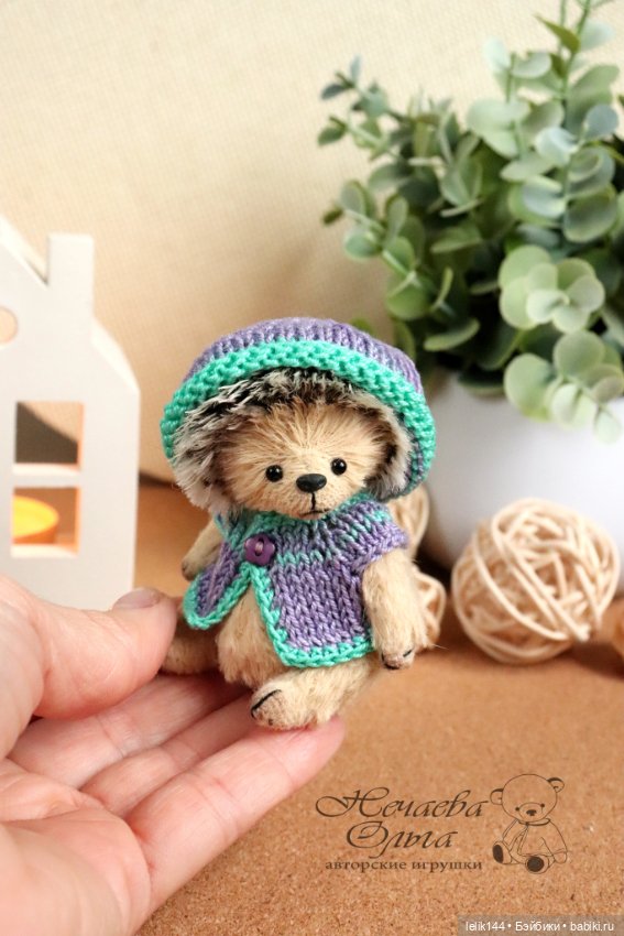 Мой маленький ёжик Иво — Авторские мишки Тедди и друзья: фото (фото 6)