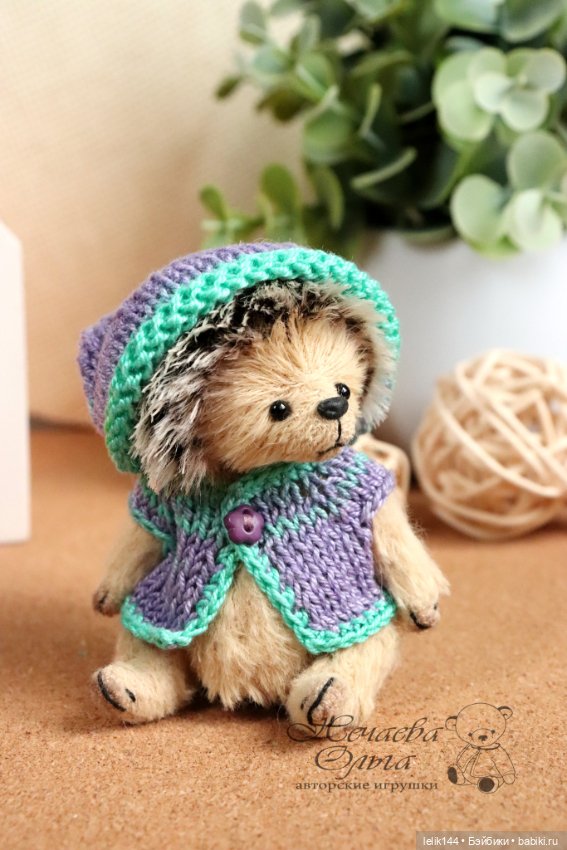 Мой маленький ёжик Иво — Авторские мишки Тедди и друзья: фото (фото 2)