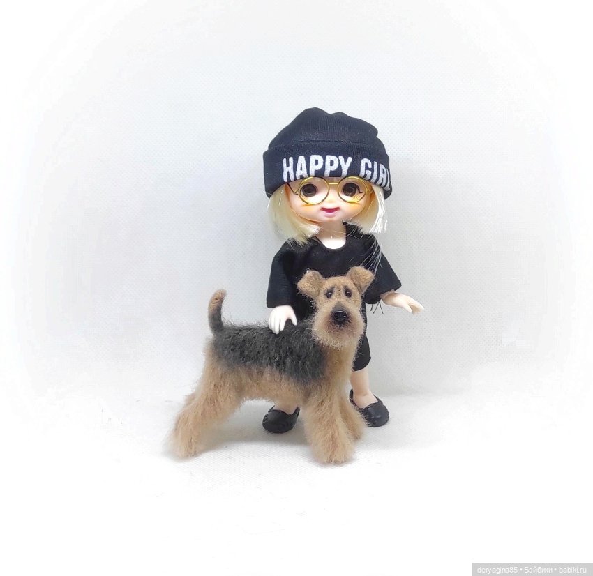 Эрдельтерьер — Валяные игрушки из шерсти: сухое валяние (фото 6)