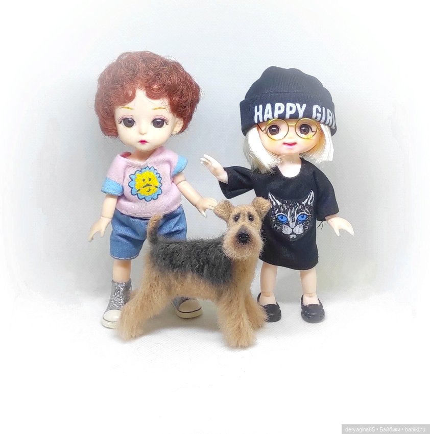 Эрдельтерьер — Валяные игрушки из шерсти: сухое валяние (фото 2)