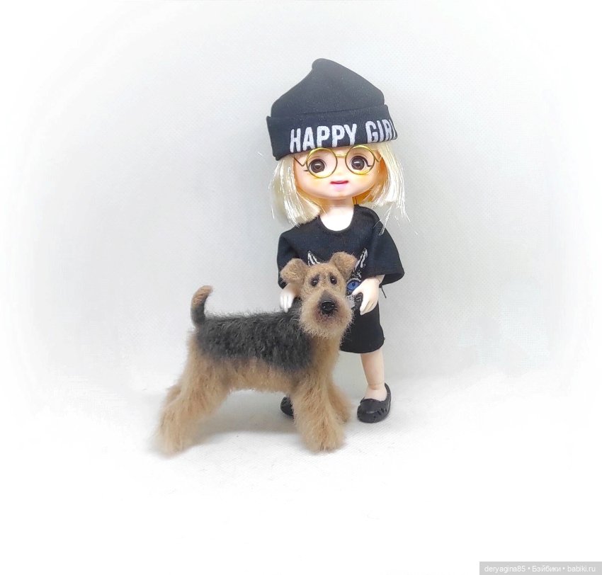 Эрдельтерьер — Валяные игрушки из шерсти: сухое валяние (фото 8)