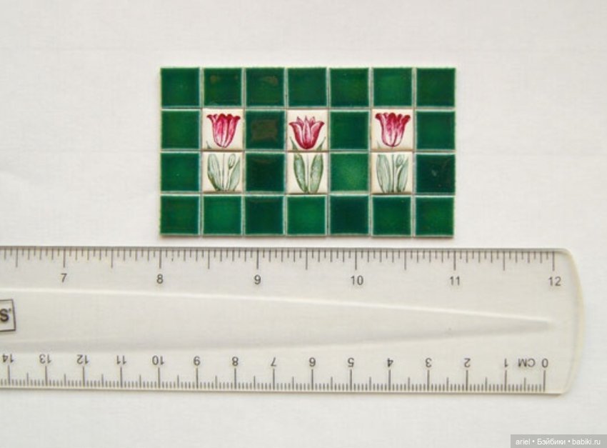 Настоящая керамическая плитка в масштабе 1:12. Мастер Tiny Ceramics (фото 6)