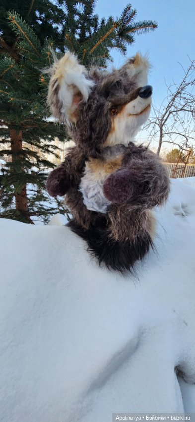 Wolf волк-тедди — Авторские мишки Тедди и друзья: фото (фото 8)