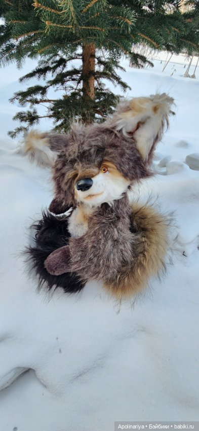 Wolf волк-тедди — Авторские мишки Тедди и друзья: фото (фото 3)