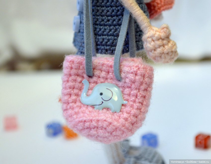 Тёма, Динкин братик — Авторские вязаные куклы: интерьерные (фото 9)