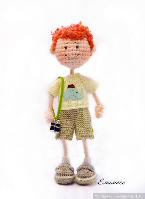 Тёма, Динкин братик — Авторские вязаные куклы: интерьерные (фото 2)