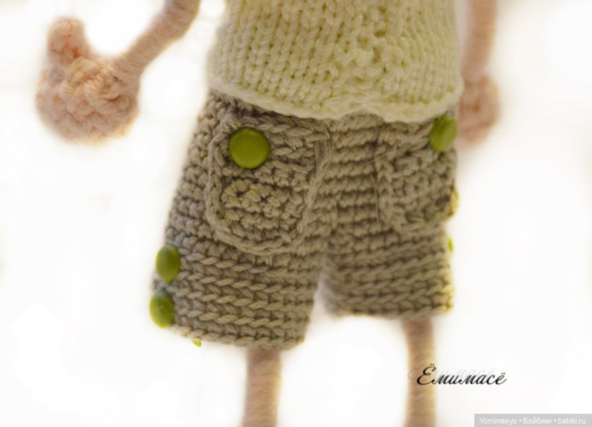 Тёма, Динкин братик — Авторские вязаные куклы: интерьерные (фото 7)