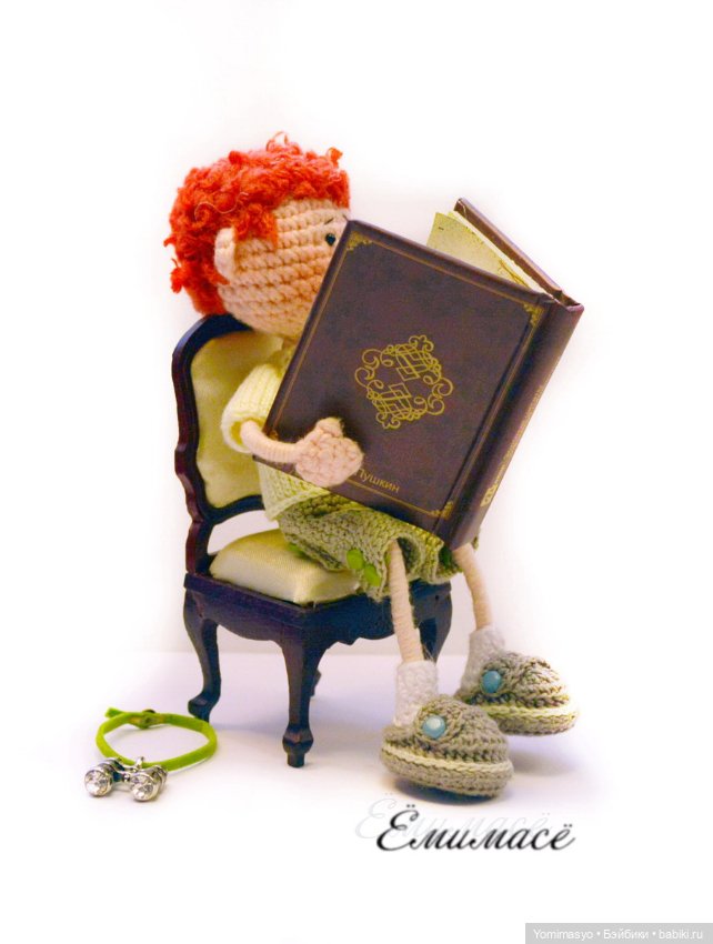 Тёма, Динкин братик — Авторские вязаные куклы: интерьерные (фото 4)