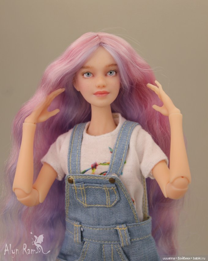 Ч.2 ООАК моего авторства БЖД от Alexma Vanadis dolls (Длинный паричок)