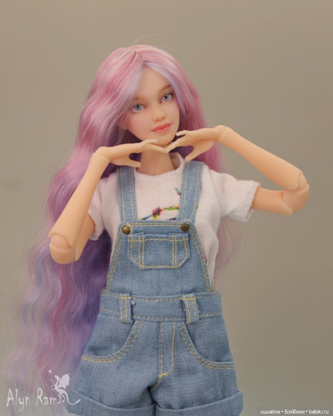 Ч.2 ООАК моего авторства БЖД от Alexma Vanadis dolls (Длинный паричок)