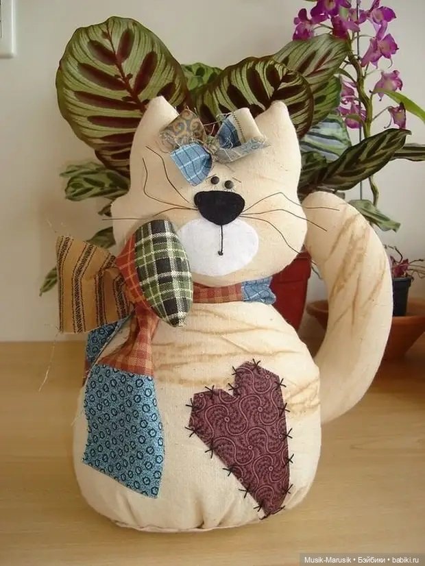 Котики и Собачки — Текстильные игрушки и примитивы: кофейные