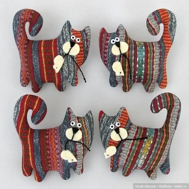 Котики и Собачки — Текстильные игрушки и примитивы: кофейные