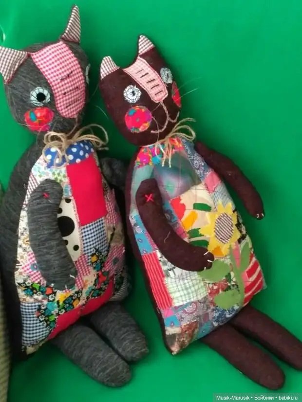 Котики и Собачки — Текстильные игрушки и примитивы: кофейные