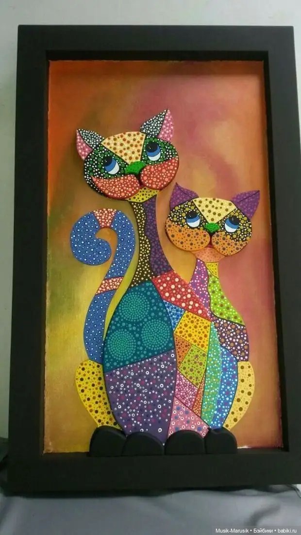 Котики и Собачки — Текстильные игрушки и примитивы: кофейные (фото 10)