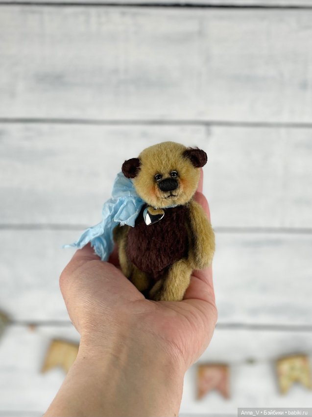 Тедди мишка Кнопик — Авторские мишки Тедди и друзья: фото (фото 3)