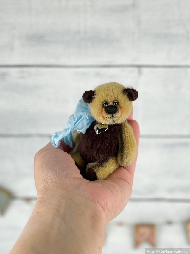 Тедди мишка Кнопик — Авторские мишки Тедди и друзья: фото (фото 4)