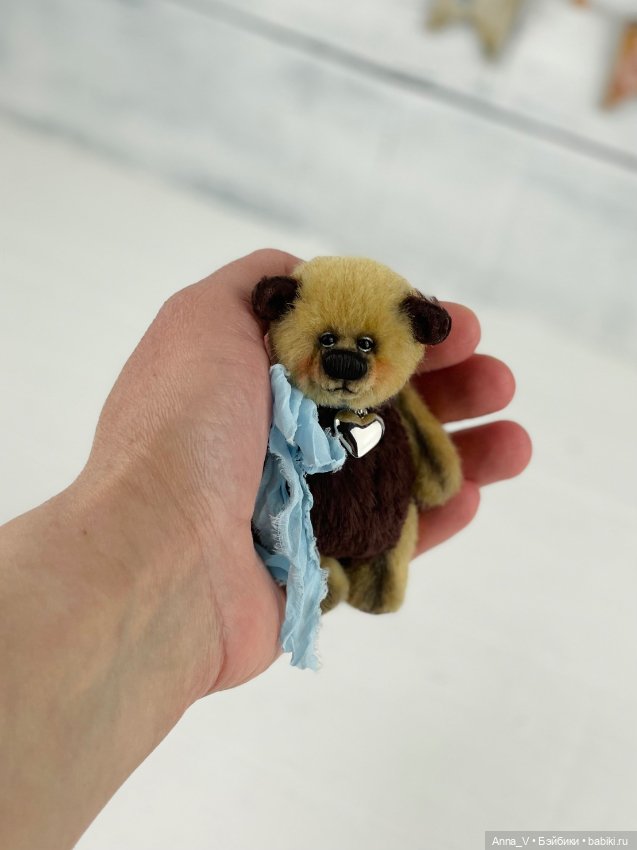 Тедди мишка Кнопик — Авторские мишки Тедди и друзья: фото (фото 2)