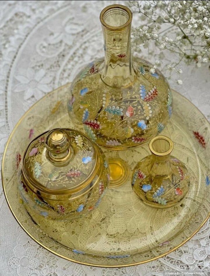 Французское антикварное стекло (фото 7)