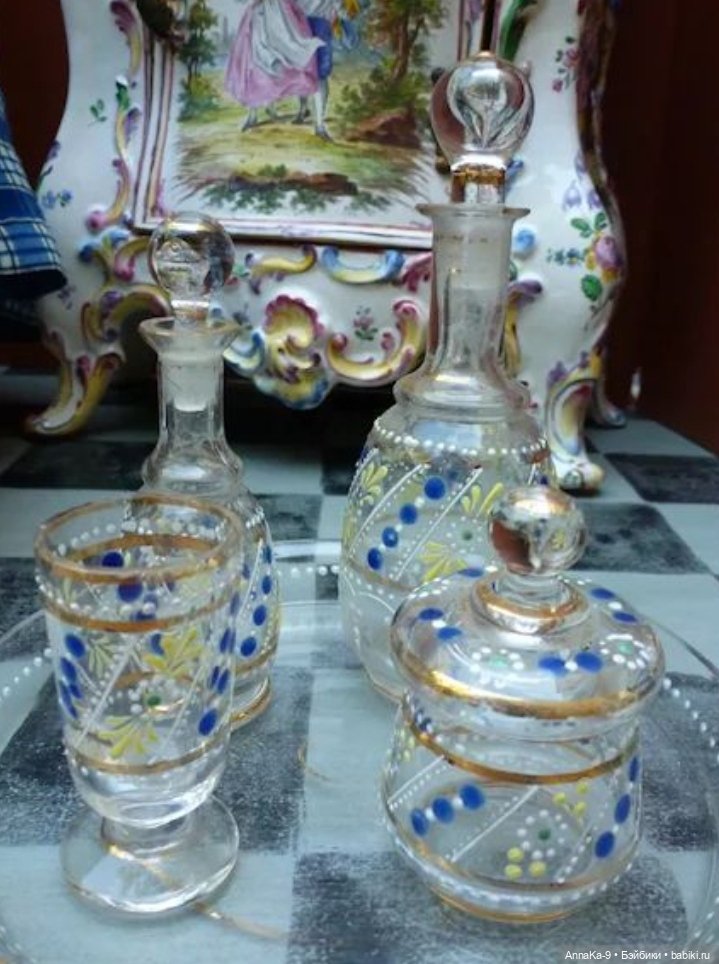 Французское антикварное стекло (фото 2)