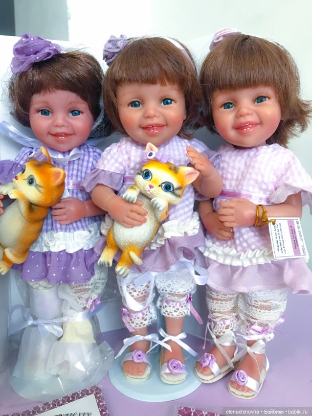 Добро пожаловать домой, котёнок! Тройняшки от Jane Bradbury и Ashton Drake Gallery