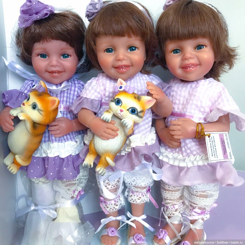 Добро пожаловать домой, котёнок! Тройняшки от Jane Bradbury и Ashton Drake Gallery