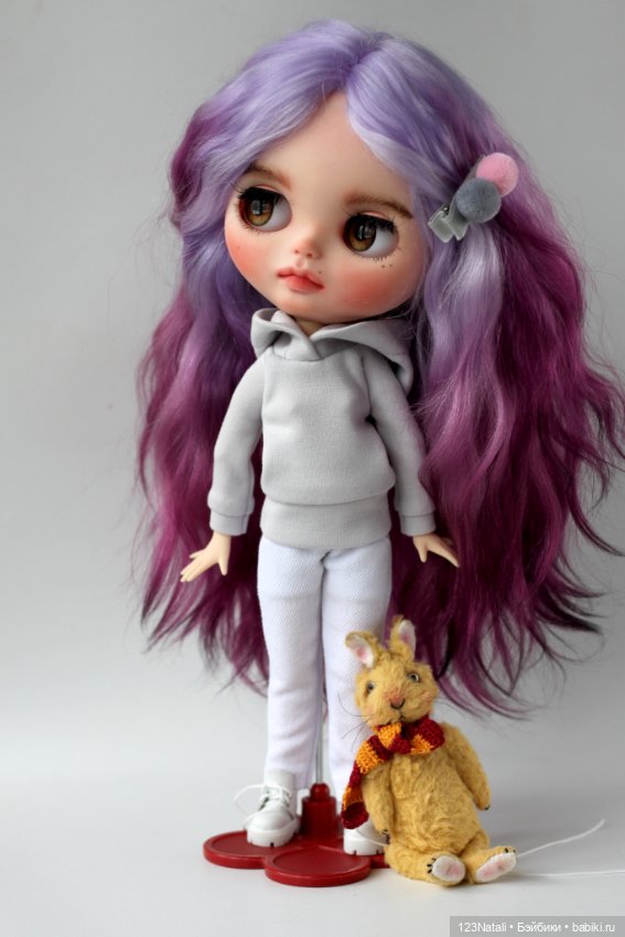 Девочка и Кролик — Куклы Blythe (Блайз) ООАК: кастом (фото 4)