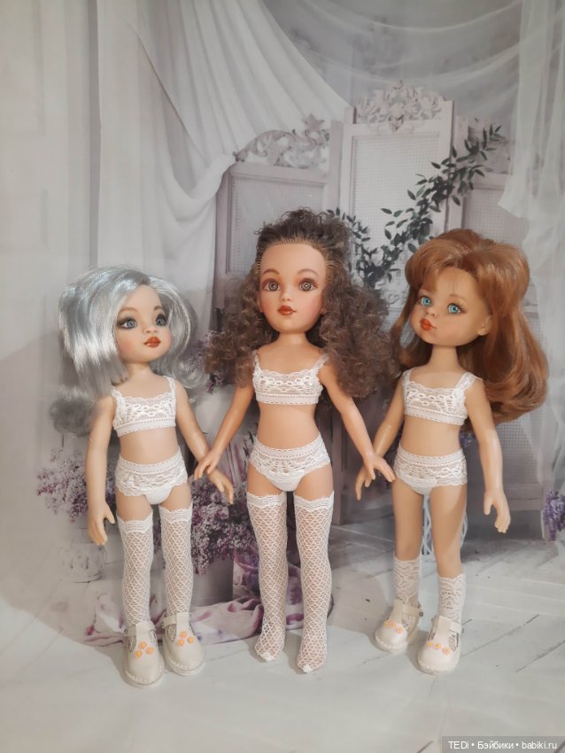 Кружевное нижнее бельё для кукол Паола Рейна 32 см и Видал Рохас 35 см (фото 4)